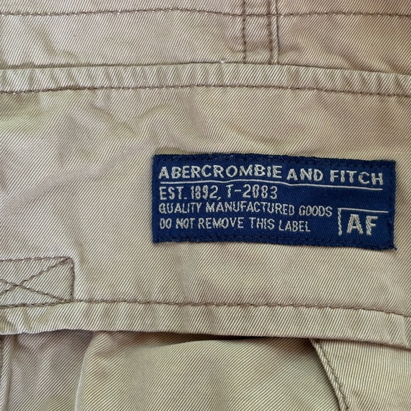 VINTAGE ABERCROMBIE & FITCH MEN'S PARATROOPS SHORTS - Size Medium (32 waist) - Picture 8 of 12